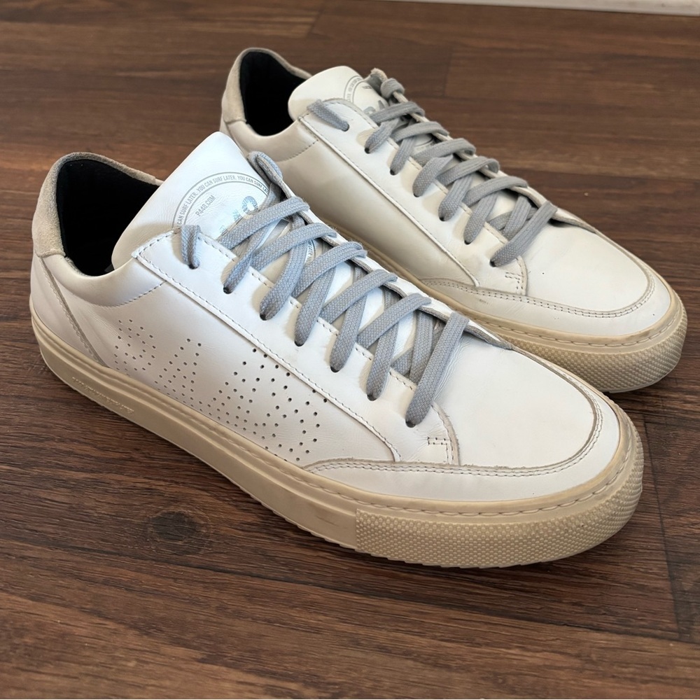 P448 Women’s Jack Perforated Real Leather Low-Top Shoes Sneakers Size: 41